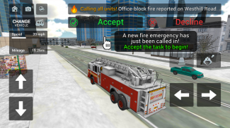 Fire Truck Rescue Simulator screenshot 0