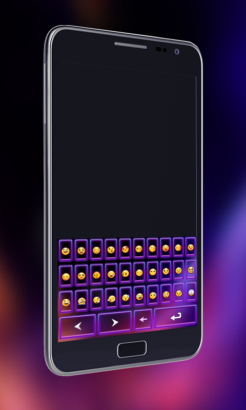 neon keyboard theme