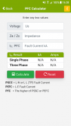 Fault Current Calculator PFC screenshot 0