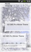 SMS Pro Kış Tema GO screenshot 2