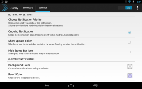 Quickly Notification Shortcuts screenshot 2