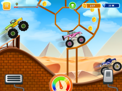 Monstro crianças Truck Uphill Jogo de Corrida screenshot 4
