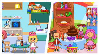My Pretend Home & Family - Kids Play Town Games! screenshot 6