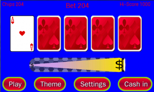 Higher or Lower card game screenshot 1