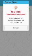 English Quiz Game screenshot 2