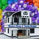 Modern Home & Party Design Icon