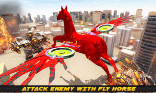 Flying Horse Robot Transform: Horse Shooting Games screenshot 2