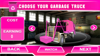 Garbage Dump truck driver 3D screenshot 3