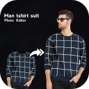 Man T-Shirt Suit Photo Editor