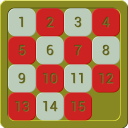 15 Puzzle Game (by Dalmax) Icon