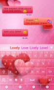 Lovely Red GO Keyboard Theme screenshot 6