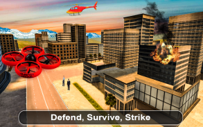 Stadt Drohne Attacke - Rettung Mission & Flugspiel screenshot 0