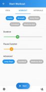 Fluky Workout - Fitness, Gym, Yoga & Interval screenshot 4
