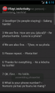 Sotho Phrases 2 Language Tutor screenshot 3