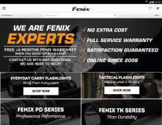 Fenix Store - LED Flashlights screenshot 1