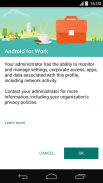 Aplicativo Android for Work screenshot 0