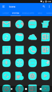 Bright Cyan Icon Pack ✨Free✨ screenshot 13