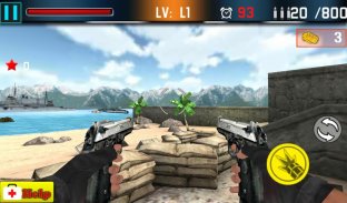 Landing War : Defense Gun Shoot screenshot 3