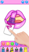 Glitter Lips Coloring Game screenshot 0