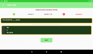 English Articles : a, an, the screenshot 6