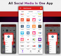Web Browser: All Social Media Shopping & News App screenshot 0