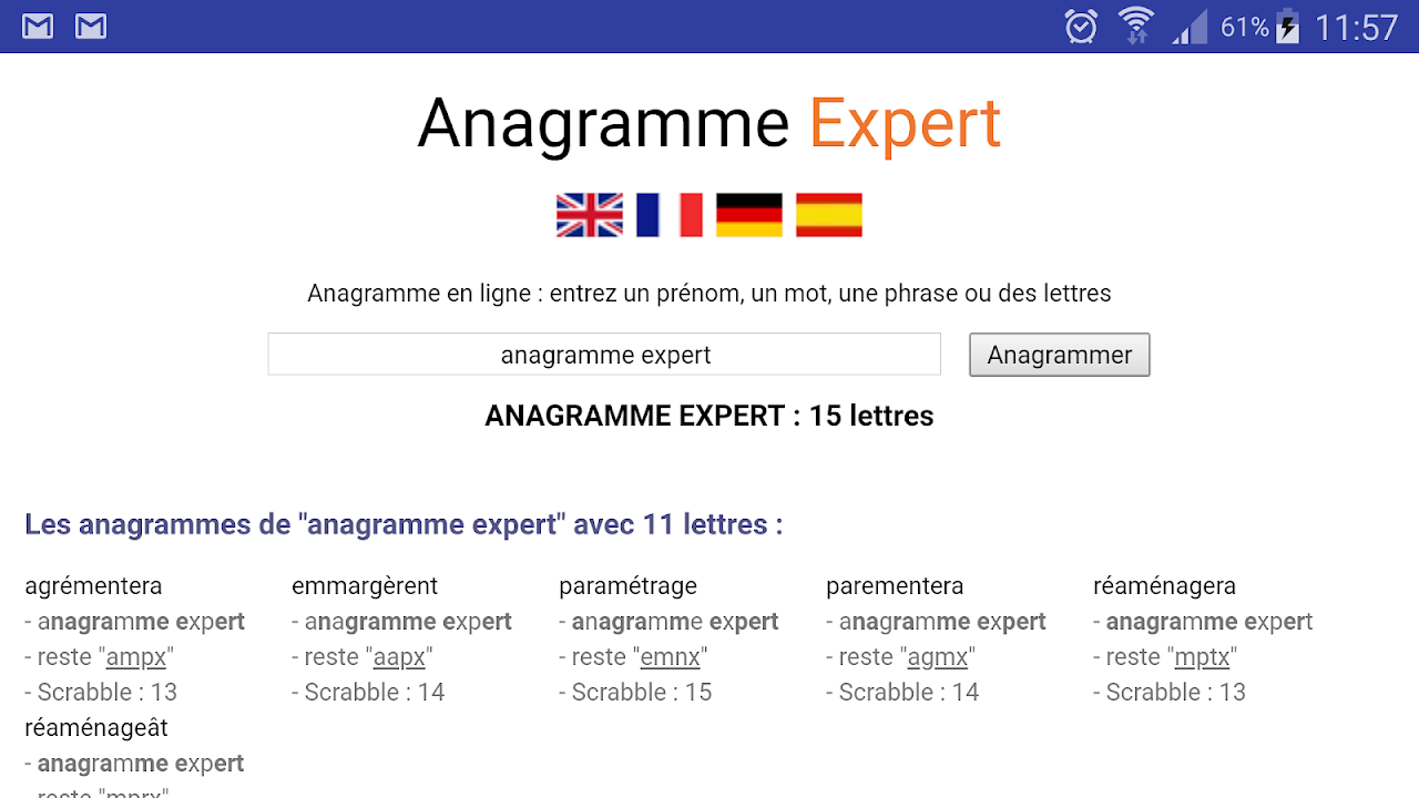 Anagramme Expert - Descargar APK para Android | Aptoide