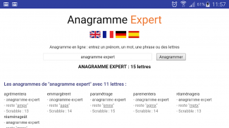 Anagramme Expert screenshot 0