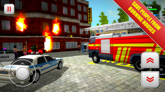 112 Feuerwehrmann und Feuerwehrfahrzeug Simulator screenshot 5