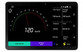 GPS عداد السرعة ومسافة الرحلة screenshot 1