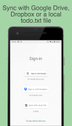 Todo.txt for Android screenshot 2