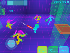Stickman Neon luta de espadas screenshot 6