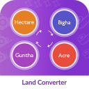 Hectare, Acre , Bigha , Guntha Converter