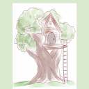 Drawing a Tree House Icon