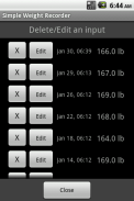 Simple Weight Recorder screenshot 5