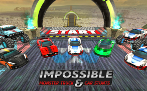 Impossible MonsterTruck & Car Stunts:Driving Games screenshot 10