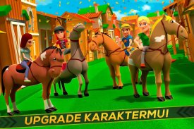 Cartoon Horse Riding: Balap screenshot 2