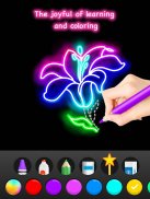 Learn To Draw Glow Flower screenshot 6