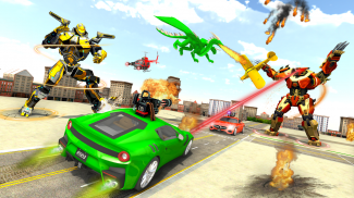 Flying Robot Car Transform War screenshot 6