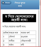 শিশুর সুন্দর  নাম(বর্ণানুসারে) screenshot 9