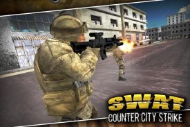 SWAT Sayaç Şehir Strike 3D screenshot 1
