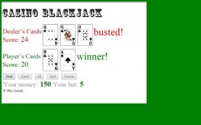 Blackjack 1-on-1 screenshot 0