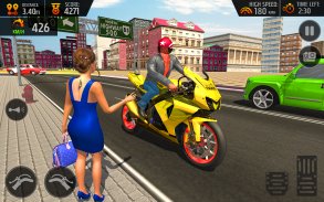 Bike Lift Motorcycle Taxi Game screenshot 2