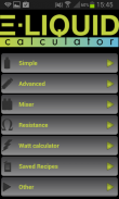 E-Liquid Calculator screenshot 0