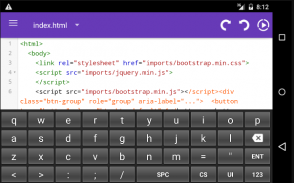 HTML EDITOR,AngularJ,Bootstrap screenshot 0