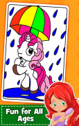 Unicorn Coloring Book for Kids screenshot 2