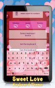 Sweet Love Keyboard Theme screenshot 3