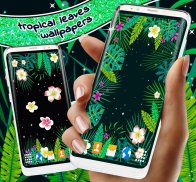 Jungle Live Wallpaper 🌴 Leaves and Flowers Themes screenshot 0