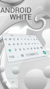 Pearl White Keyboard for Android screenshot 0