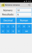 Números romanos screenshot 2