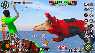 Hungry Animal Crocodile Games screenshot 7